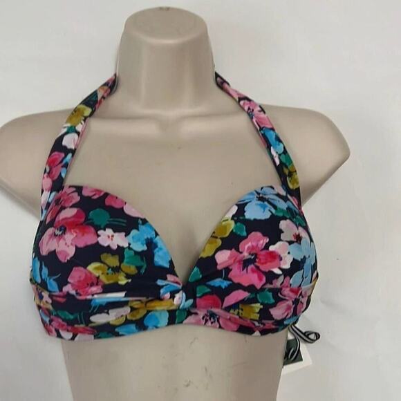 NWT JOULES BONNIE CLASP FASTENING ALTER NECK BIKINI TOP‎ - Picture 2 of 5